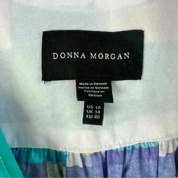 Donna Morgan Women’s Plaid Marina Mini Dress Size Medium - Picture 14 of 15